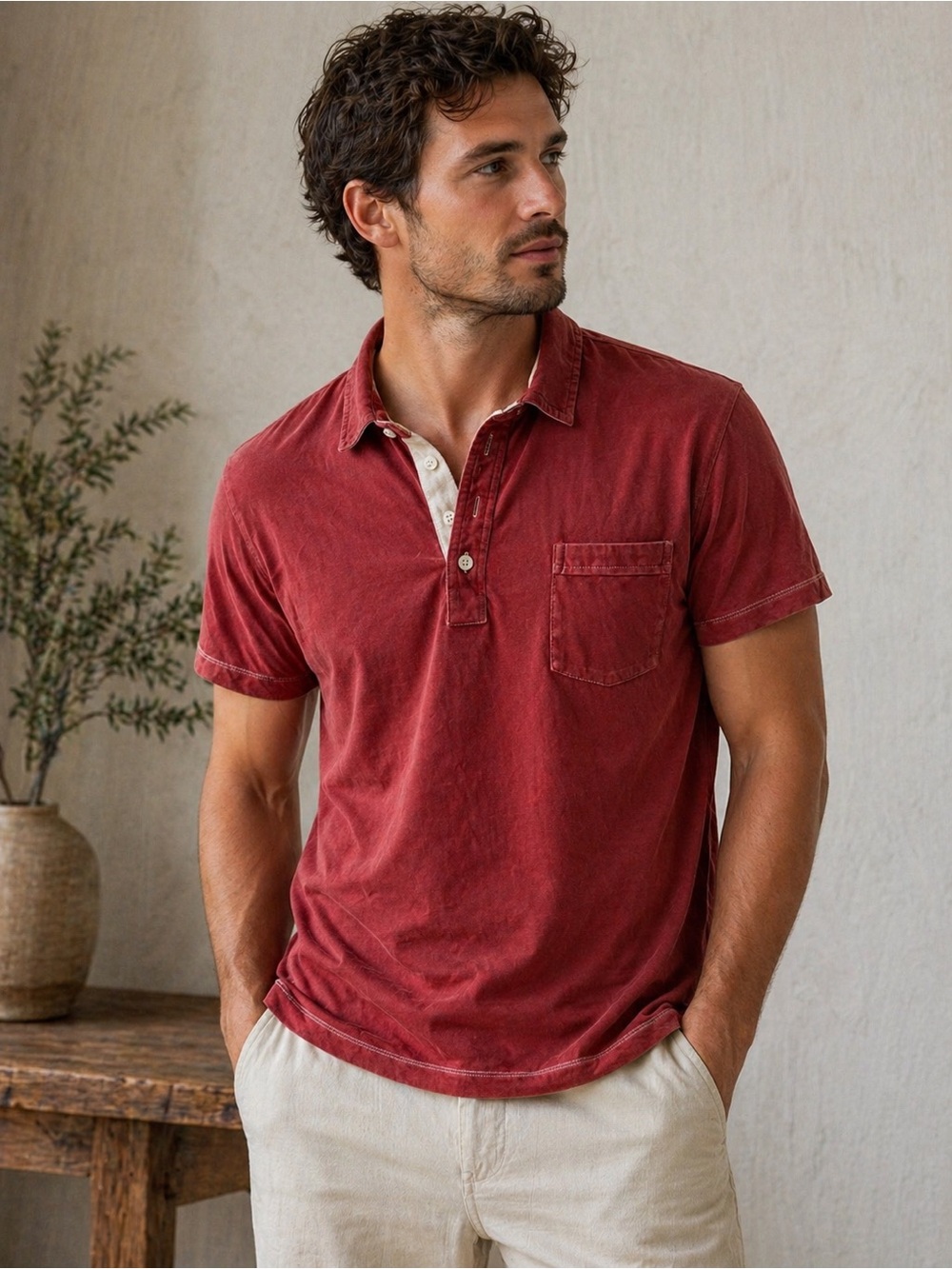 Billy Reid polo shirt XXL